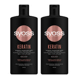 Syoss Keratin Blue Lotus Shampoo - 500ml+500ml