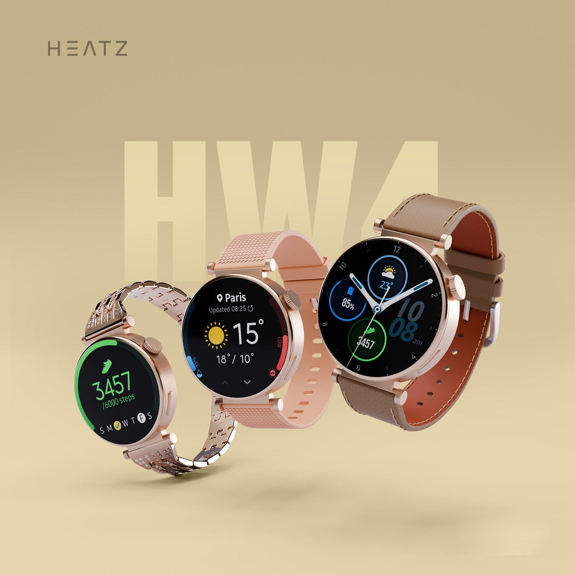 ساعة HEATZ Queens Edition الذكية للسيدات مع 3 أزواج من الأشرطة HW4