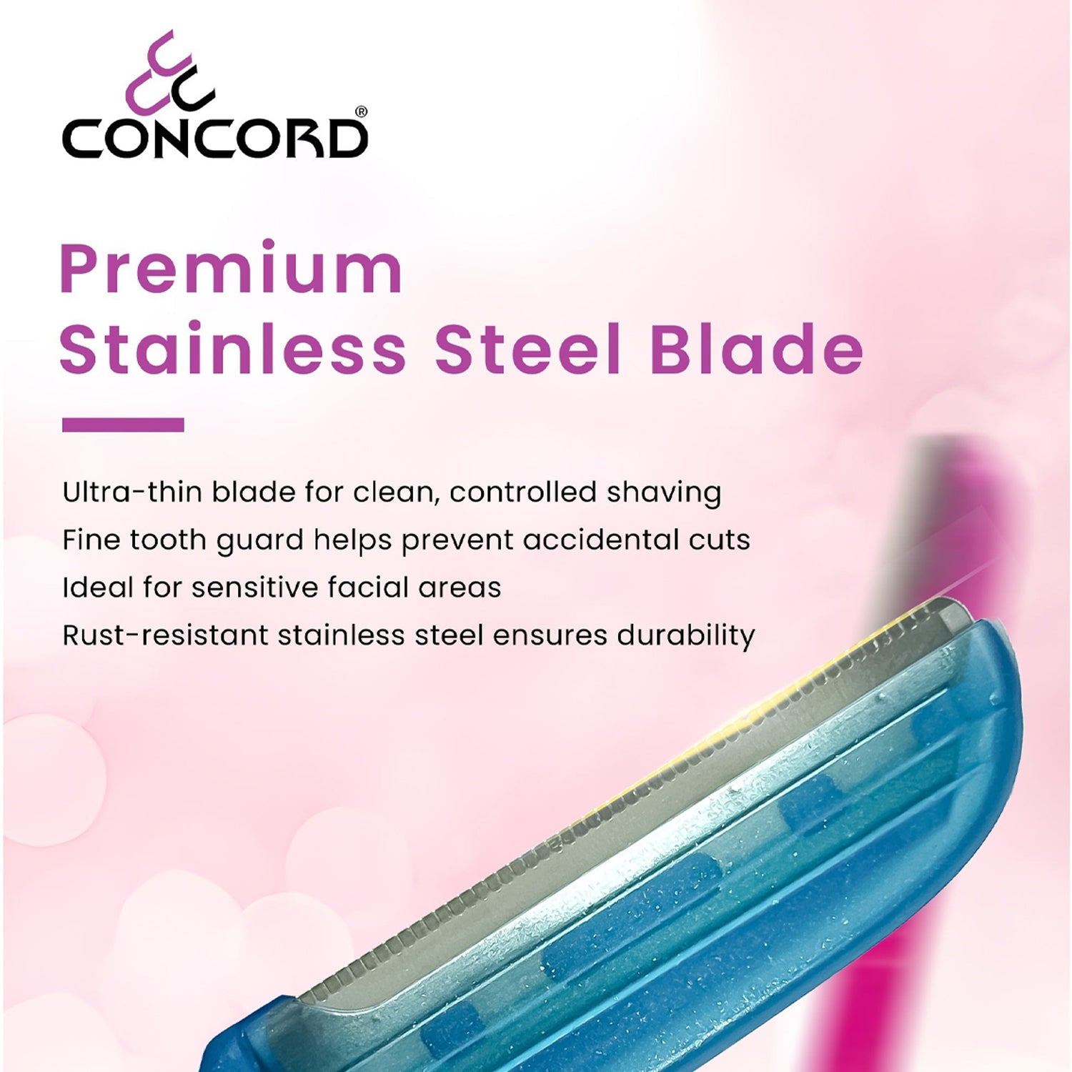 CONCORD Facial & Eyebrow Razors 3 Pack - CER01