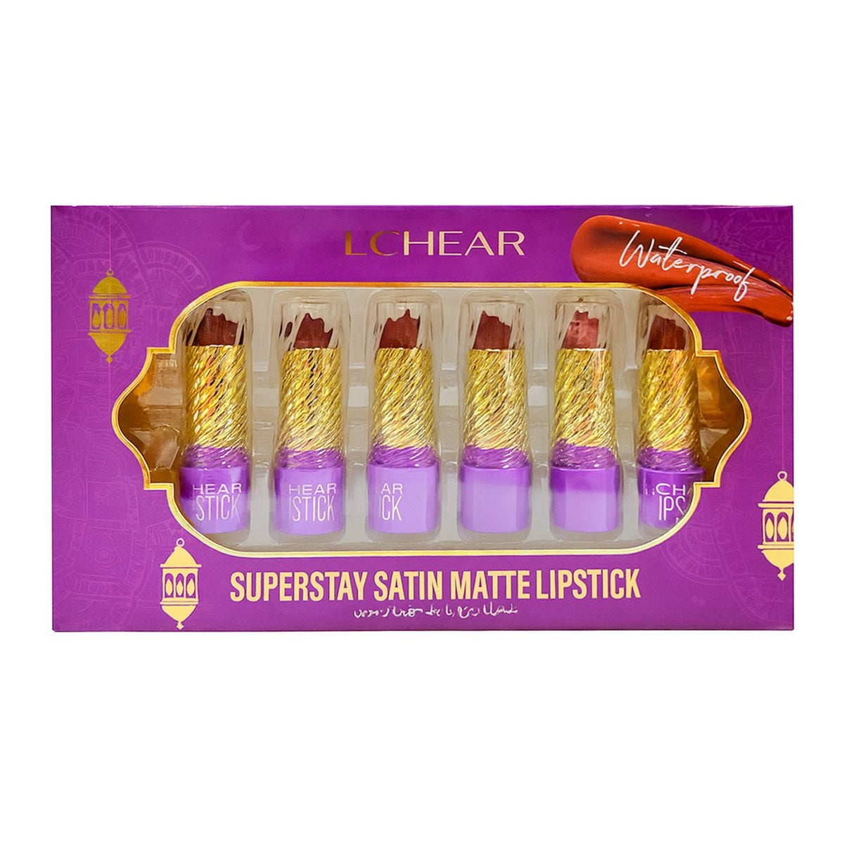Lchear Superstay Satin Matte Lipstick - 3.5g × 6Pcs