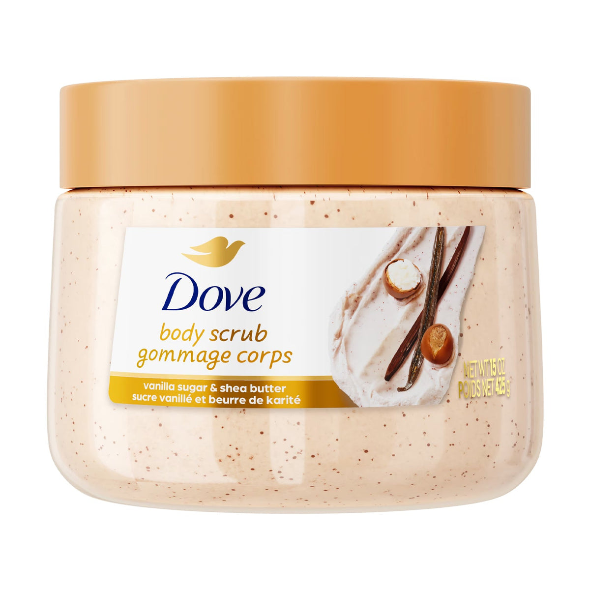 Dove Brown Vanilla Sugar & Shea Butter Body Scrub - 425g