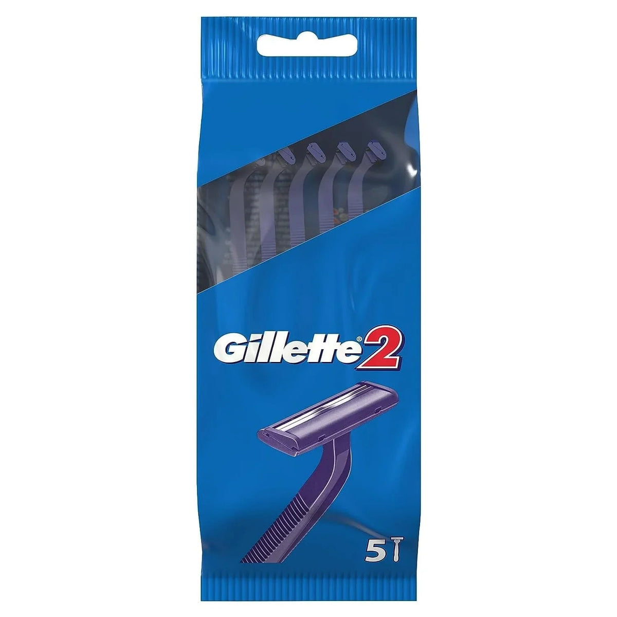 Gillette 2 Men's Disposable Razor - 5 Units