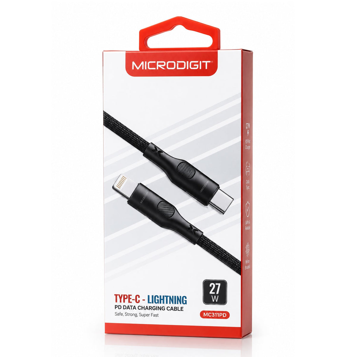 Microdigit 27W Type C - IP PD Data Charging Cable - MC311PD