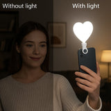 Heart Shape Clip-on Selfie Light - K02