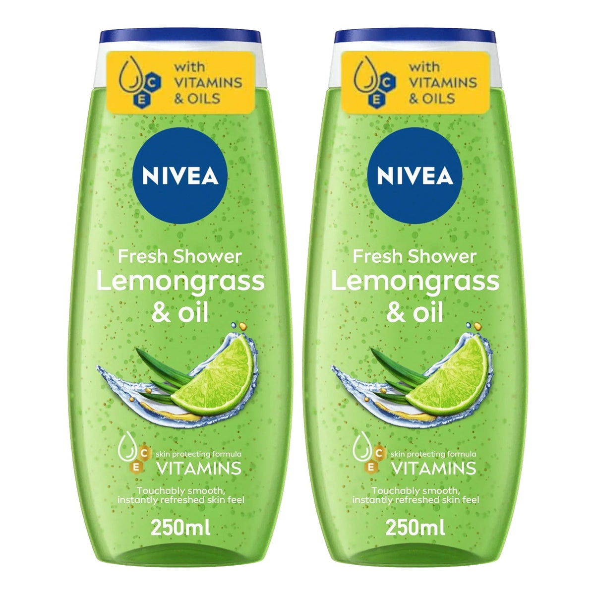 Nivea Fresh Shower Lemongrass & Oil - 250ml (1+1) Offer