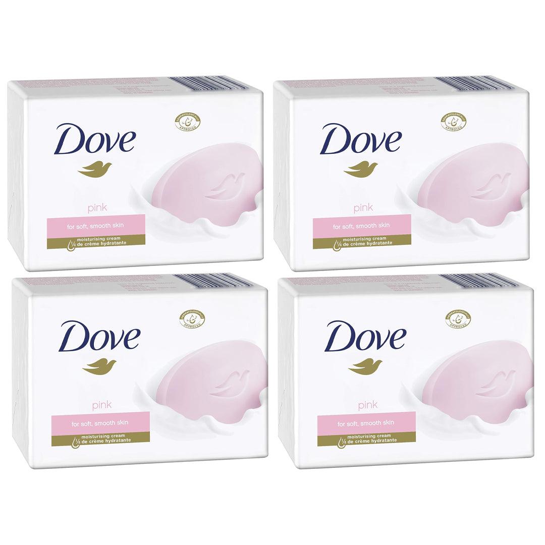 Dove Pink Soft & Smooth Skin Soap Bar 4 x 125g