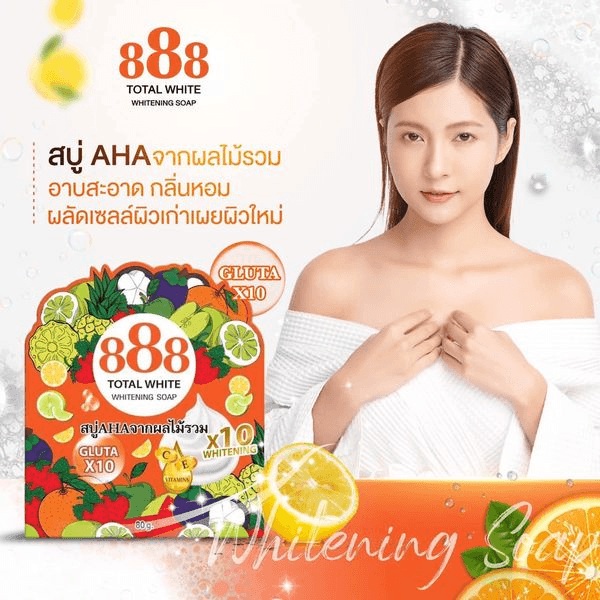 888 Total White 10X Whitening Soap - 80g - Pinoyhyper