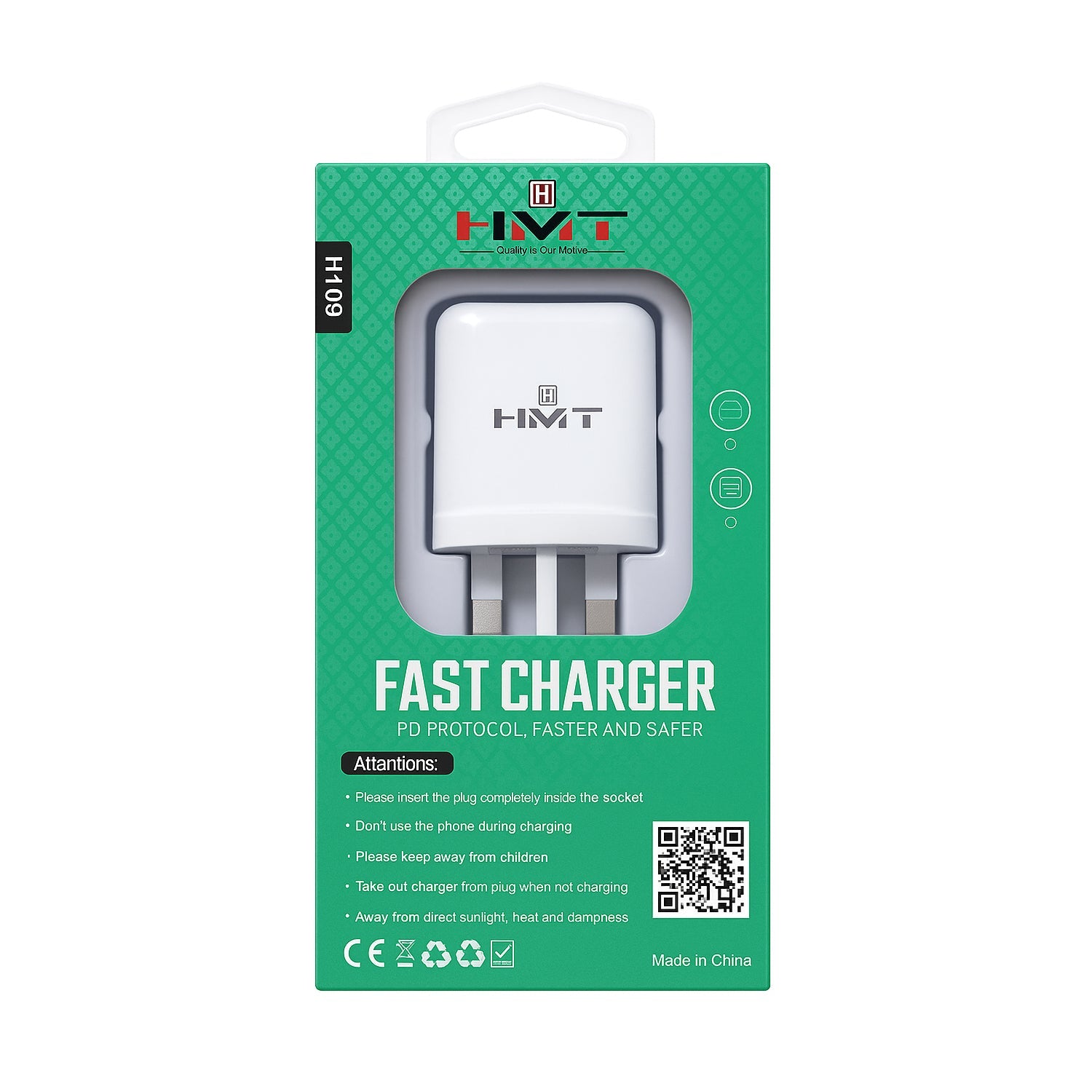 HMT 25W PD Fast Charger IP - H109