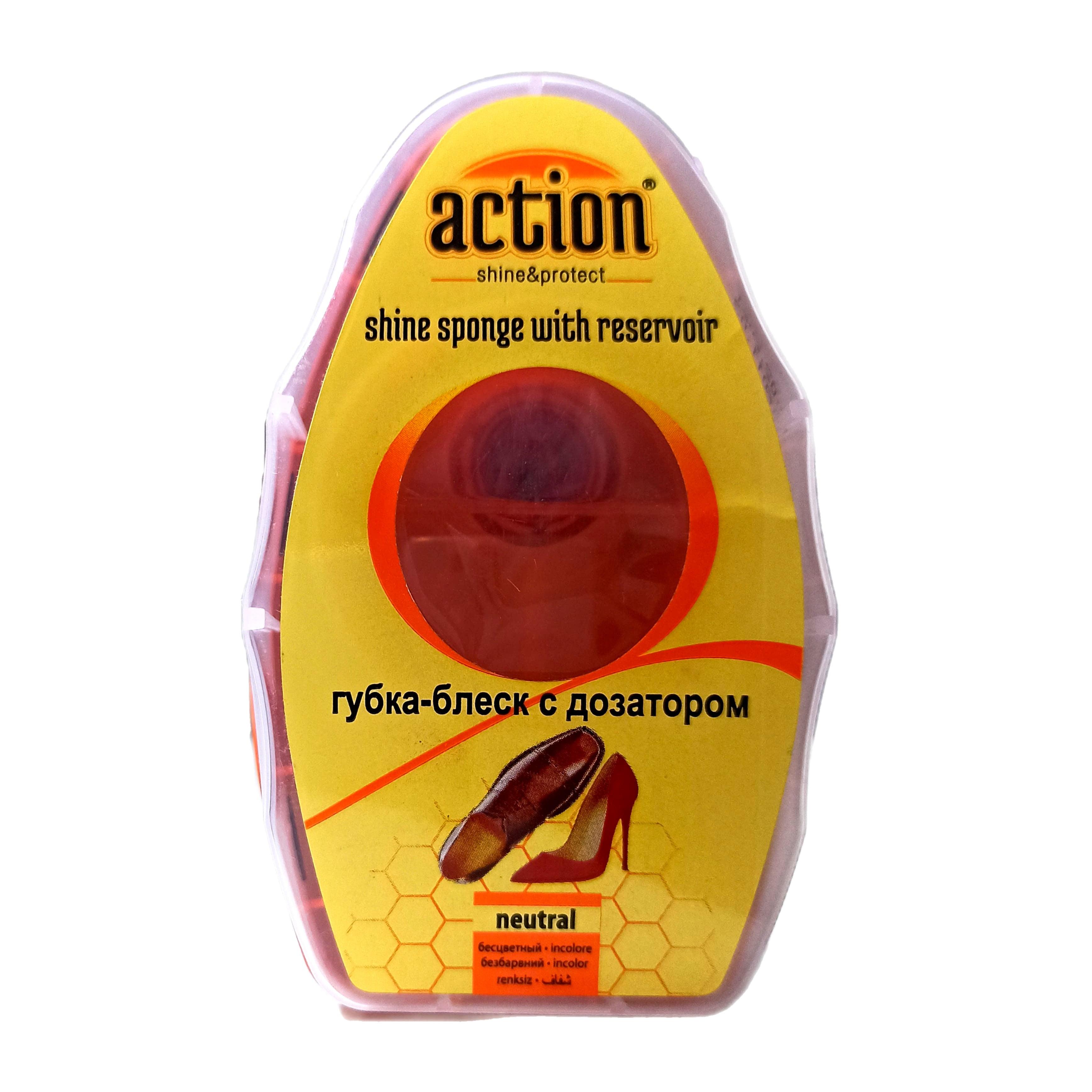 Action Shoe Shine Sponge Neutral - 6ml