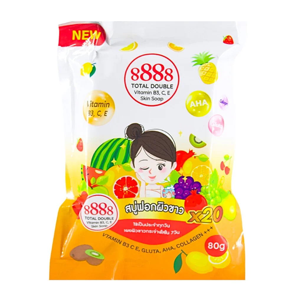 8888 Total Double Vitamin B3 Skin Soap - 80g