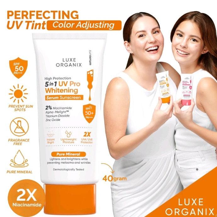 Luxe Organix 5in1 UV Pro Whitening Serum SPF 50+ PA+++ - 40 جم