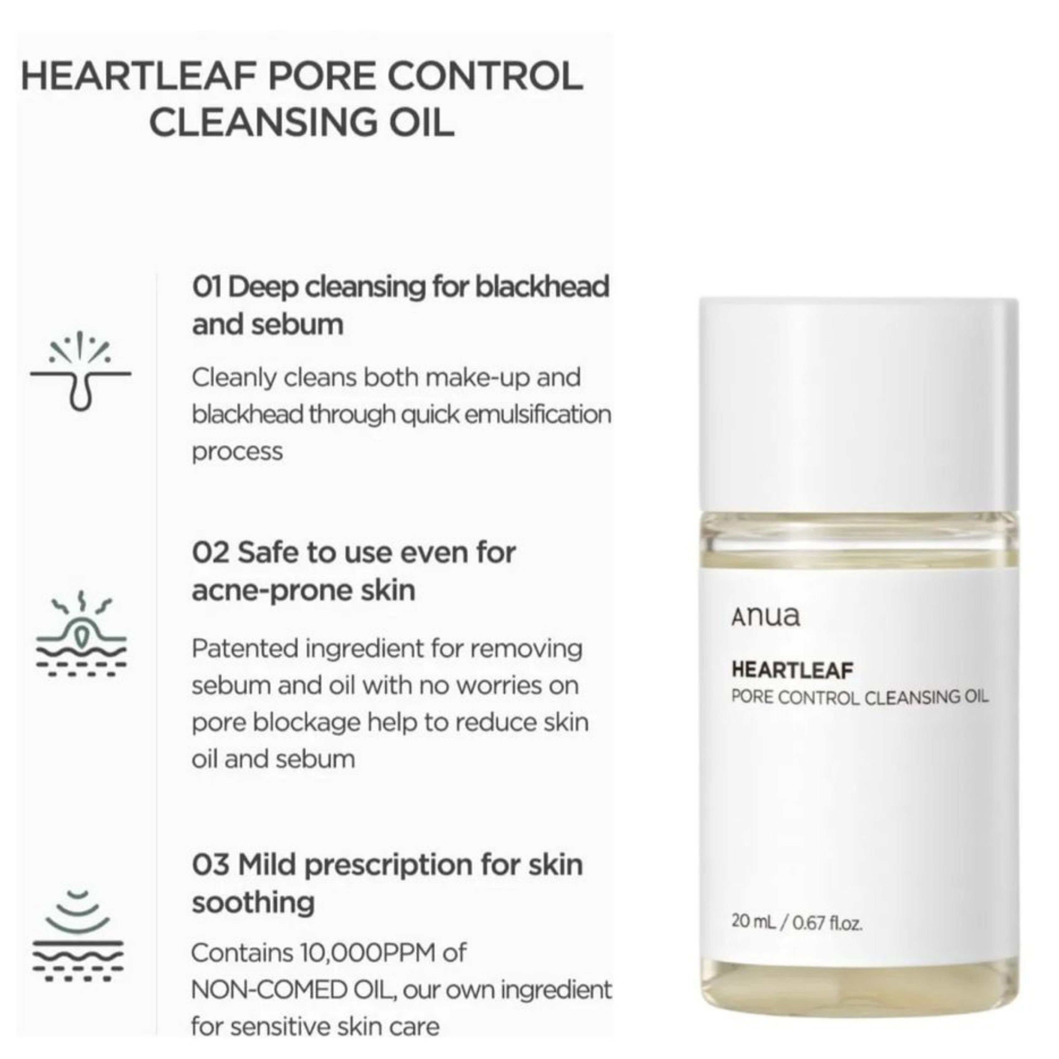 Anua Heartleaf Pore Control Cleansing Oil - 20ml