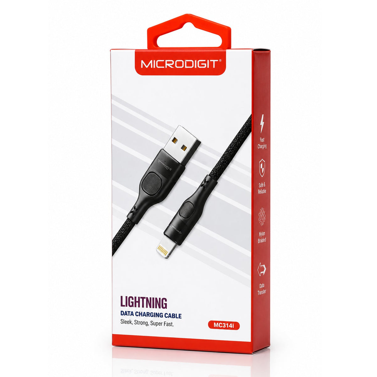Microdigit Lightning PD Data Charging Cable - MC314i