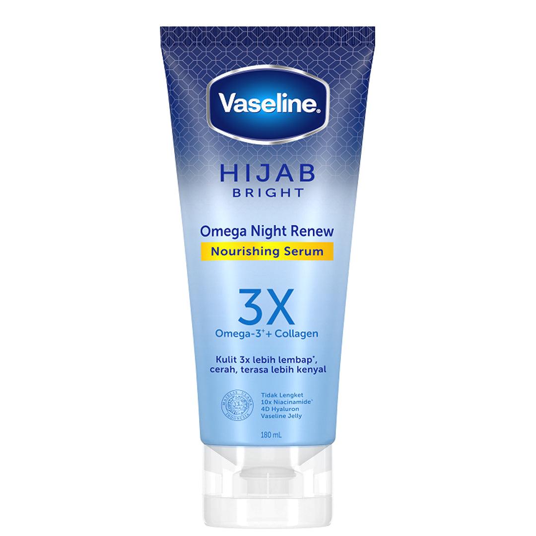 Vaseline Hijab Bright Omega Night Renew Nourishing Serum - 180ml