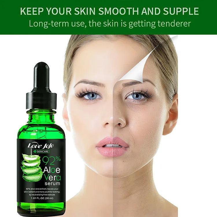 Love JoJo Skin Care Aloe Vera Serum (Black) - 30ml × 2Pcs (Offer)