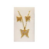 Korean Style Golden Stainless Steel Jewelry Set - FJ4228