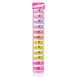 Korean Design Panda Tic Tac Hair Clips - 12 Pcs