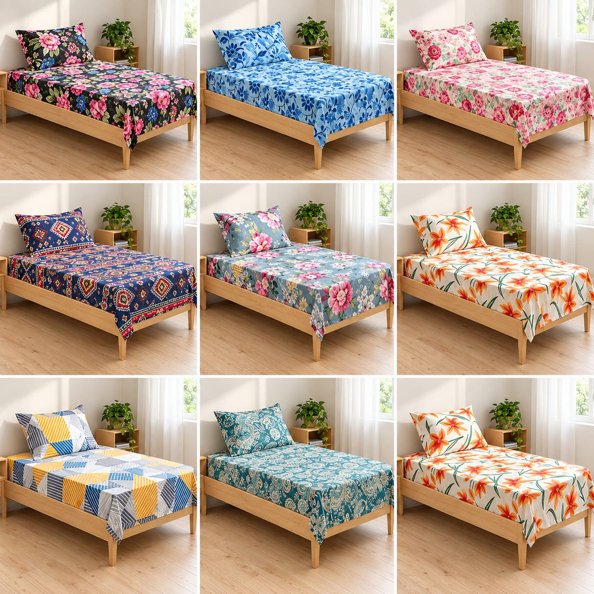 Active Single Flatsheet With One Pillow Cover - 150 x 230 CM