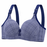 Women’s Stylish Checked Bra with Adjustable Straps - 2205