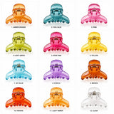 Unique Design Hair Claw Clips - 12 Pcs (C151)