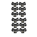 Fashionable Bow Shaped Hair Clips - 12 Pcs (A-6)