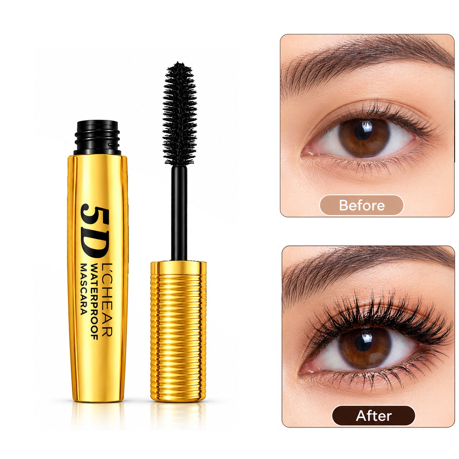 L’CHEAR 5D Waterproof Mascara and Liquid Eyeliner Set - DQ3274