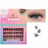 Cover Up Pre-Glued 3D Cluster Eyelashes A-24