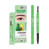 Abz Avocado Waterproof Eyebrow Brush and Eyebrow Pencil (Brown) - 03 - Pinoyhyper