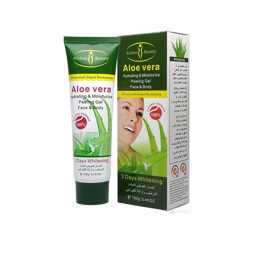 Aichun Aloe Vera Hydrating And Moisturizing Face Body Peeling Gel - 100g - Pinoyhyper