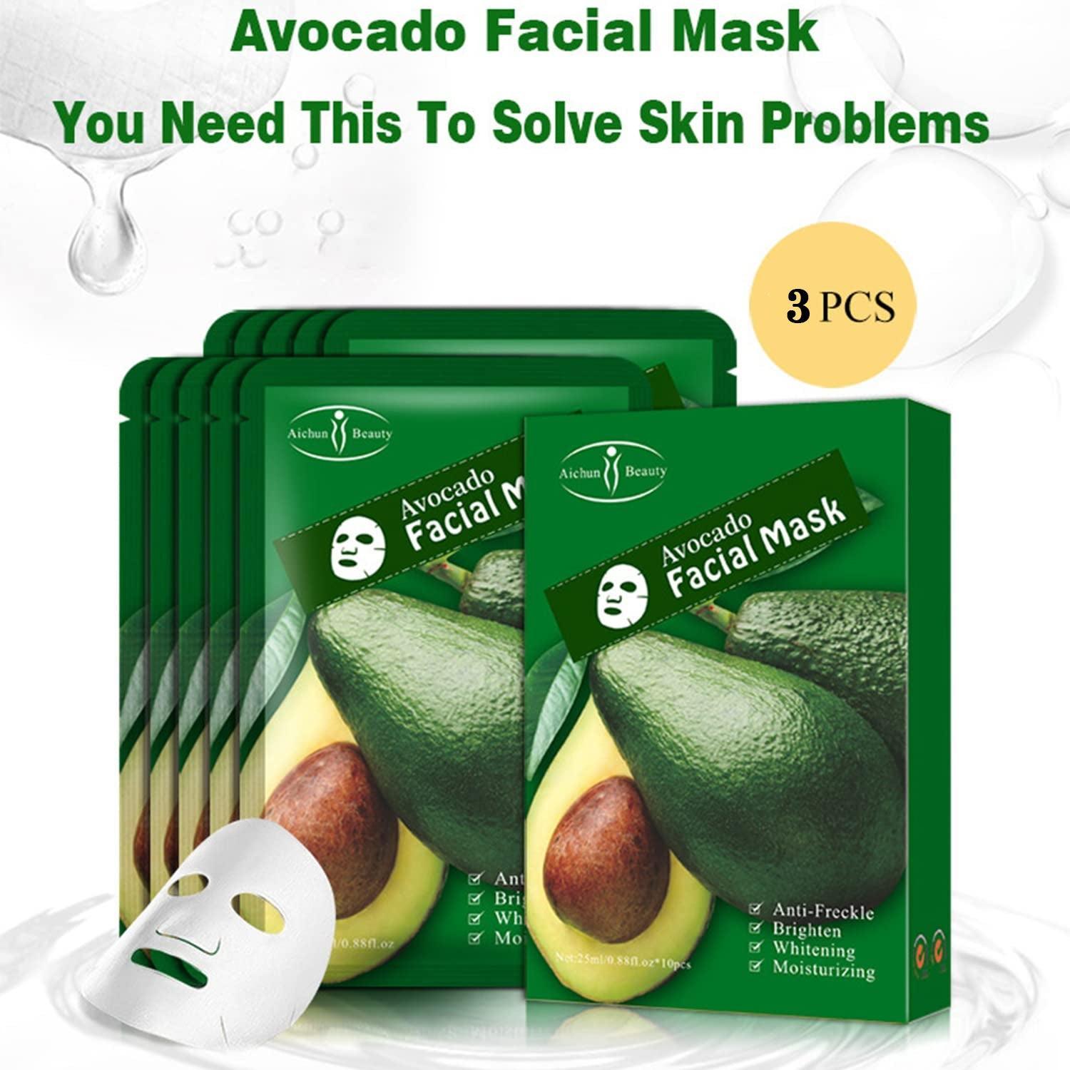 Aichun Beauty Acocado Facial Mask - 3pcs - Pinoyhyper