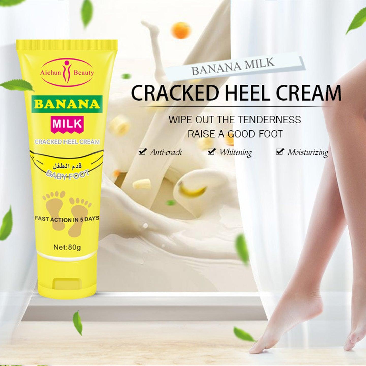 Aichun Beauty Banana Milk Cracked Heel Foot Repair Cream - 80g - Pinoyhyper