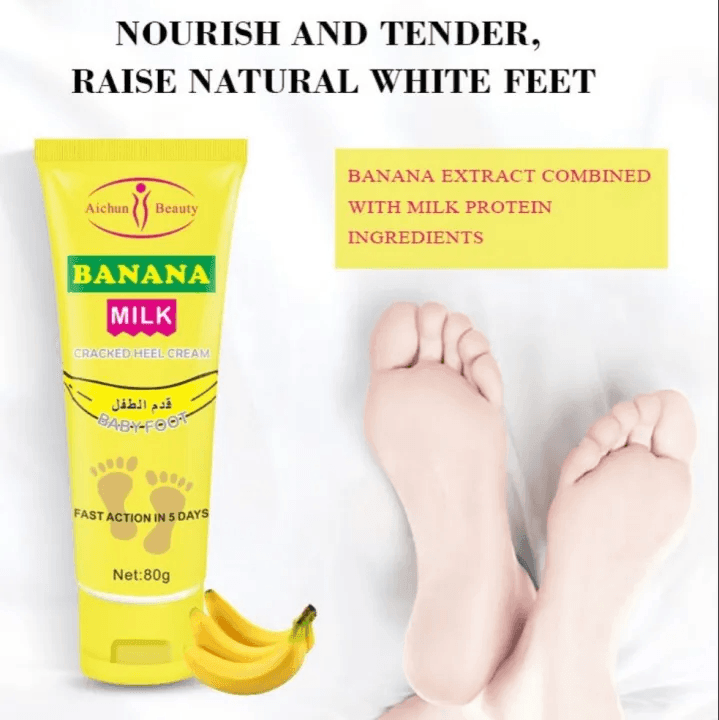 Aichun Beauty Banana Milk Cracked Heel Foot Repair Cream - 80g - Pinoyhyper