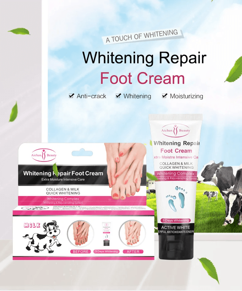 Aichun Beauty Extra Moisture Milk Whitening Repair Foot Cream - 100g - Pinoyhyper