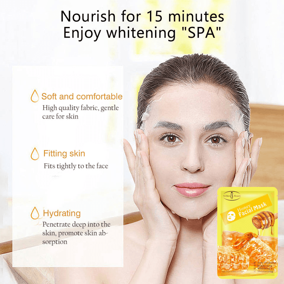 Aichun Beauty Honey Facial Mask - 3pcs - Pinoyhyper