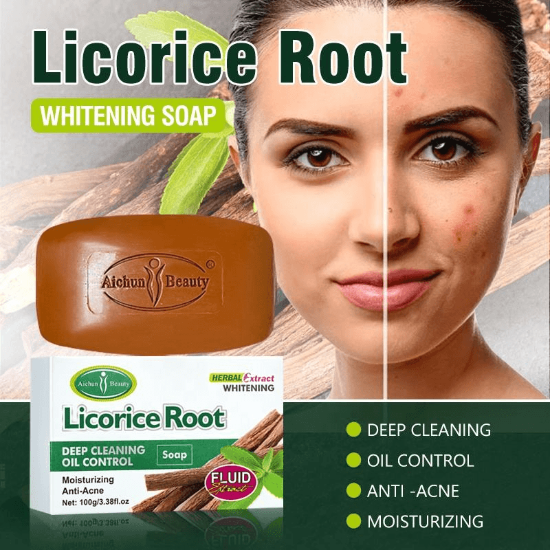 Aichun Beauty Licorice Root Herbal Extract Soap - 100g - Pinoyhyper