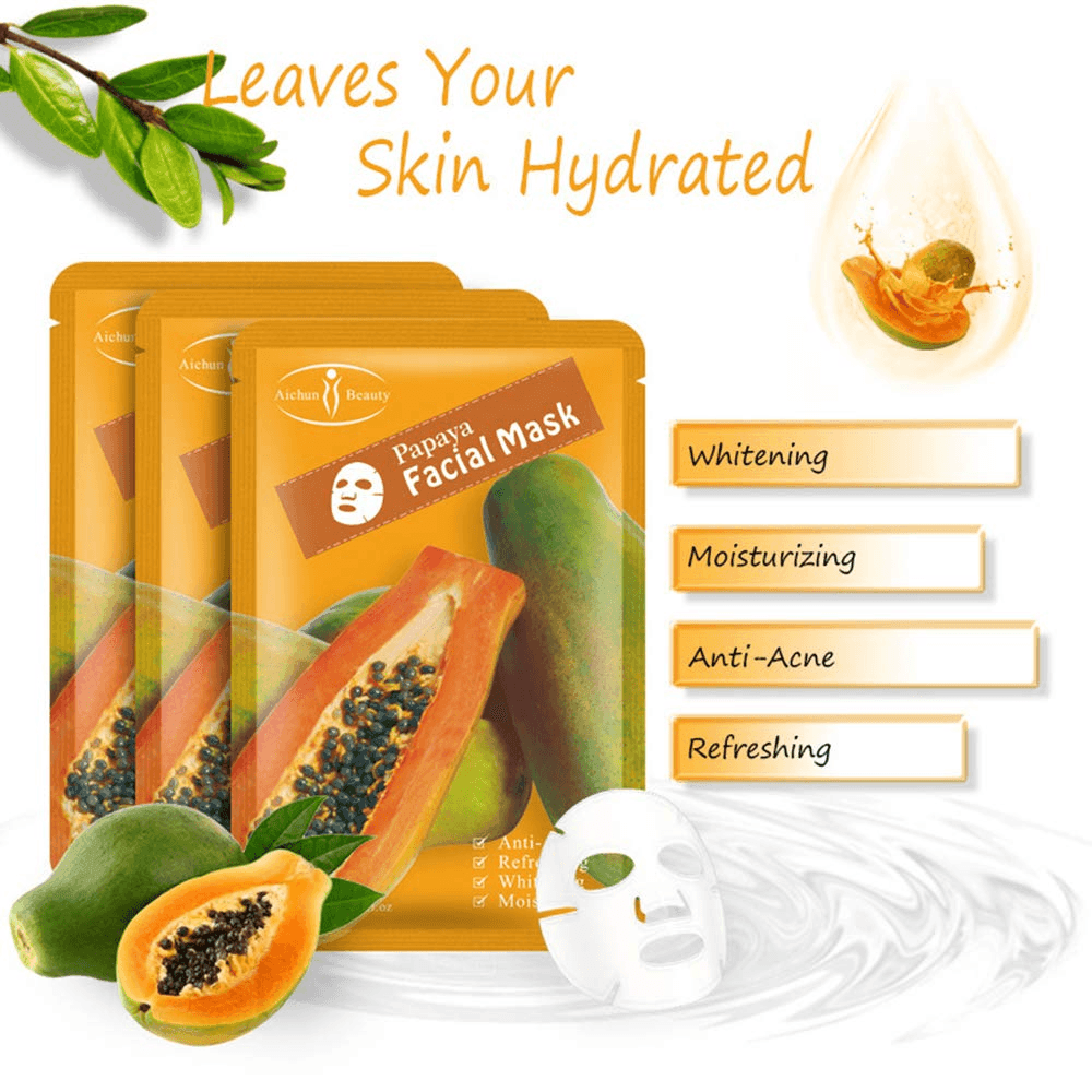 Aichun Beauty Papaya Facial Mask - 3pcs - Pinoyhyper