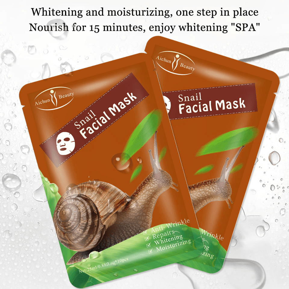 Aichun Beauty Snail Facial Mask - 3pcs - Pinoyhyper