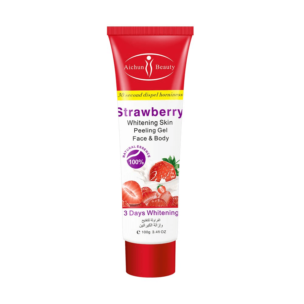 Aichun Beauty Strawberry Whitening Skin Peeling Gel Face & Body - 100g - Pinoyhyper