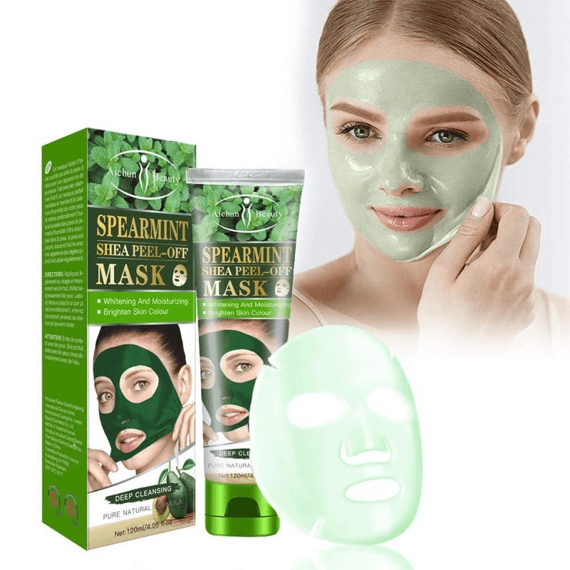 Aichun Spearmint Shea Peel-Off Mask- 120ml - Pinoyhyper