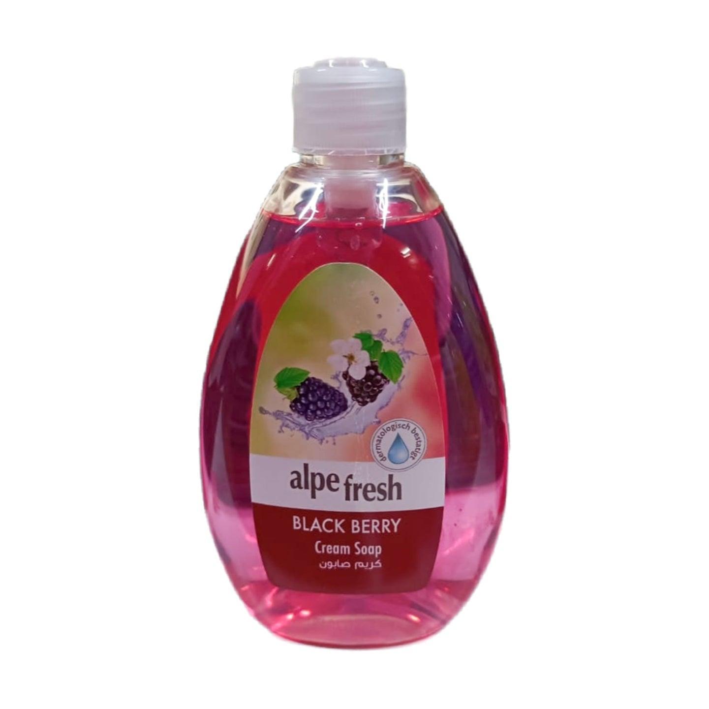 Alpe Fresh Black Berry Cream Soap - 500ml - Pinoyhyper