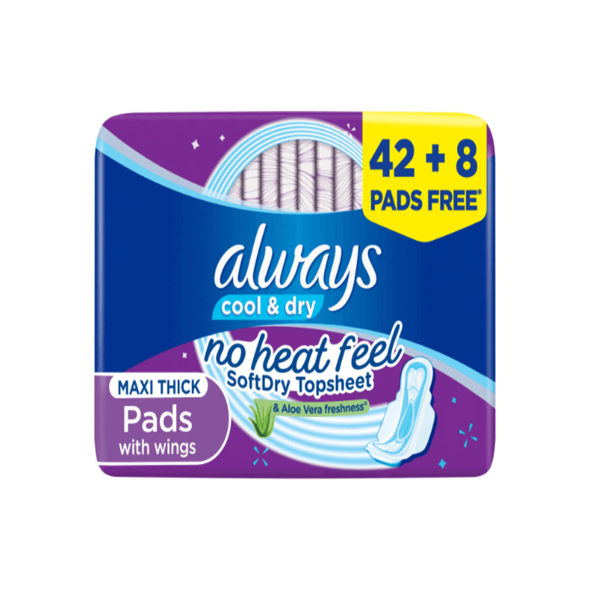 Always Clean & dry Maxi Thick 50 Pads - Long - Pinoyhyper