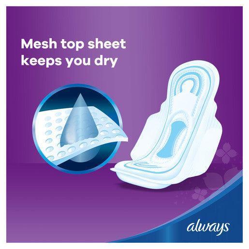 Always Clean & dry Maxi Thick Sanitary Pads With Wing - Large 10pcs - Pinoyhyper