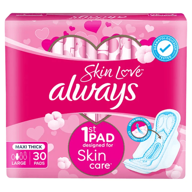 Always Skin Love Maxi Thick 30Pads - Pinoyhyper