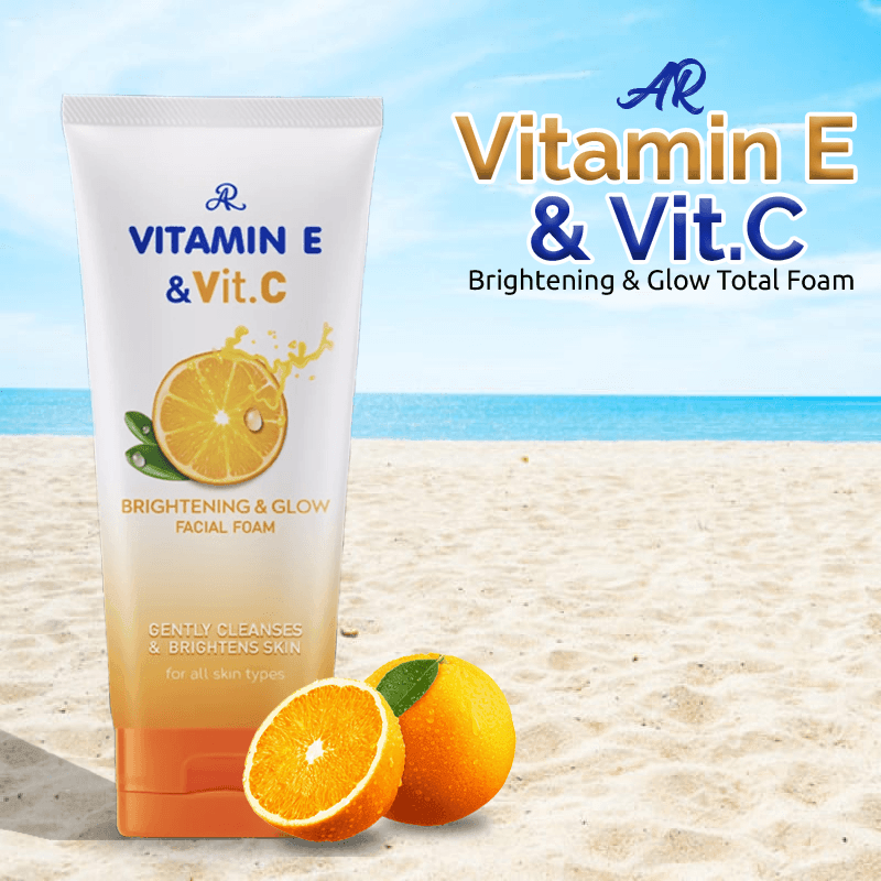 AR Vitamin E & Vit C Brightening Glow Facial Foam - 190g - Pinoyhyper