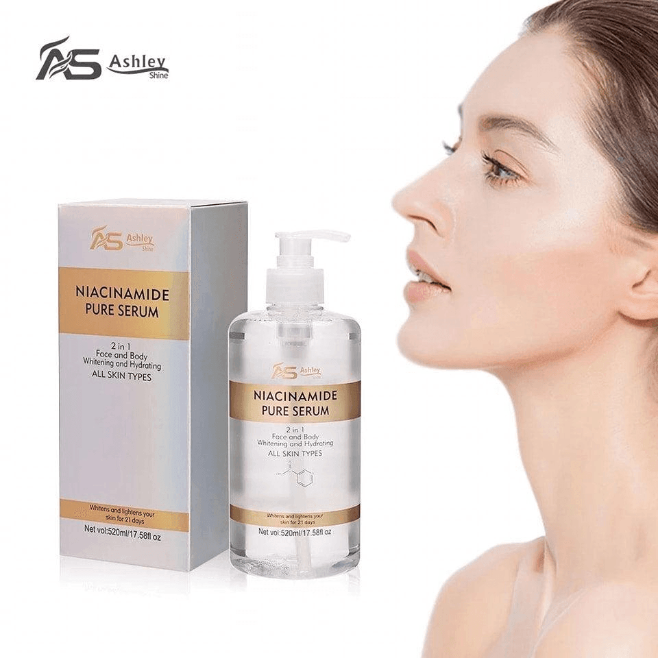 Ashley Shine Niacinamide Pure Serum 2 in 1 Face & Body - 520ml (Original) - Pinoyhyper