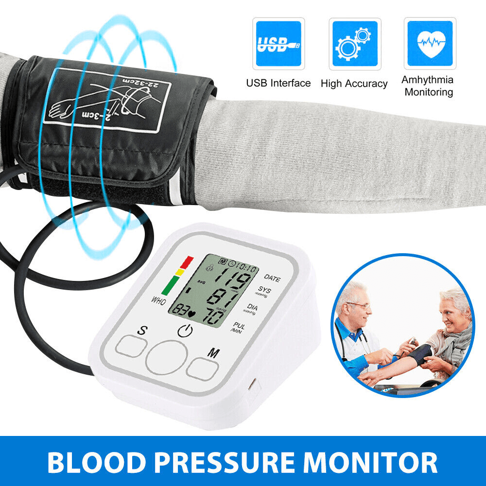 Automatic Digital Upper Arm Blood Pressure Monitor Meter Machine - Pinoyhyper