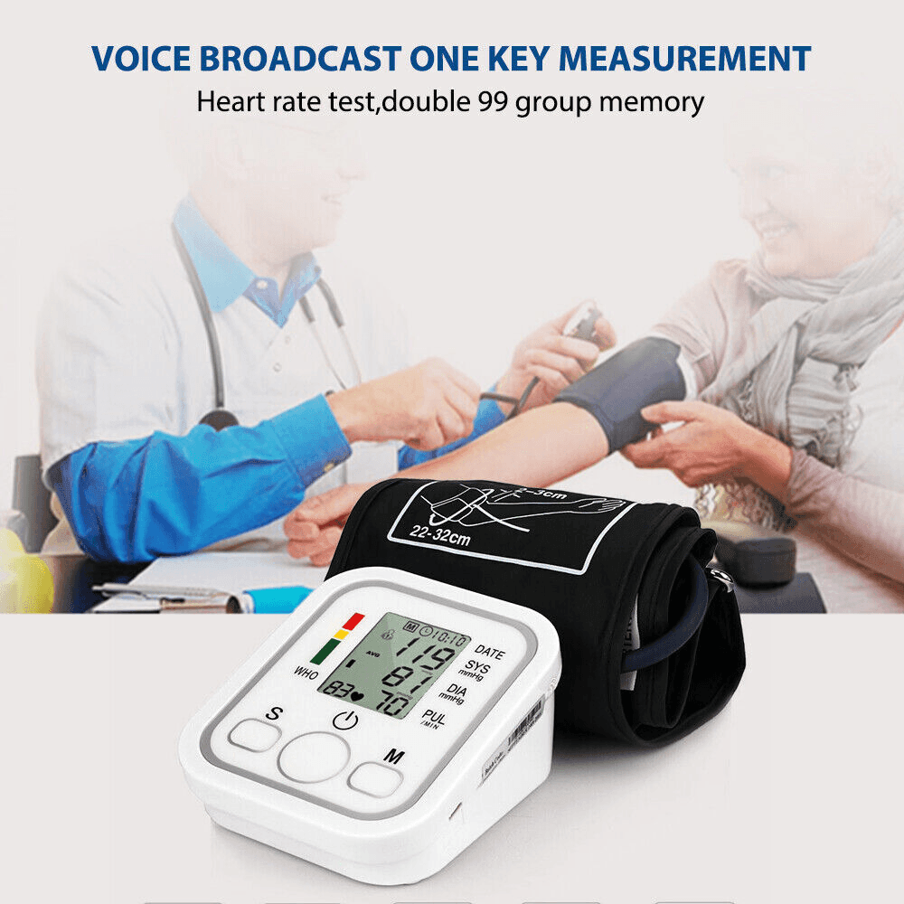 Automatic Digital Upper Arm Blood Pressure Monitor Meter Machine - Pinoyhyper