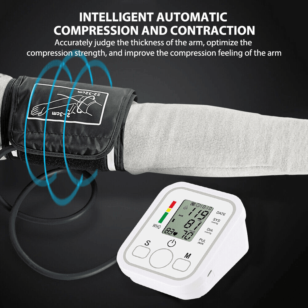 Automatic Digital Upper Arm Blood Pressure Monitor Meter Machine - Pinoyhyper