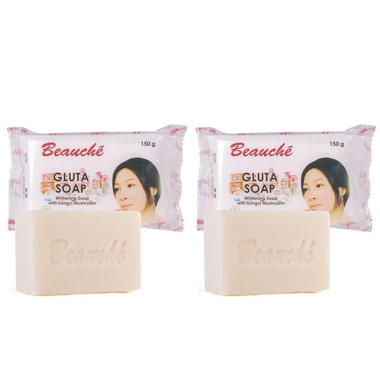 Beauche Gluta Whitening Soap With Songyi Mushroom - 150g (1+1) Offer - Pinoyhyper