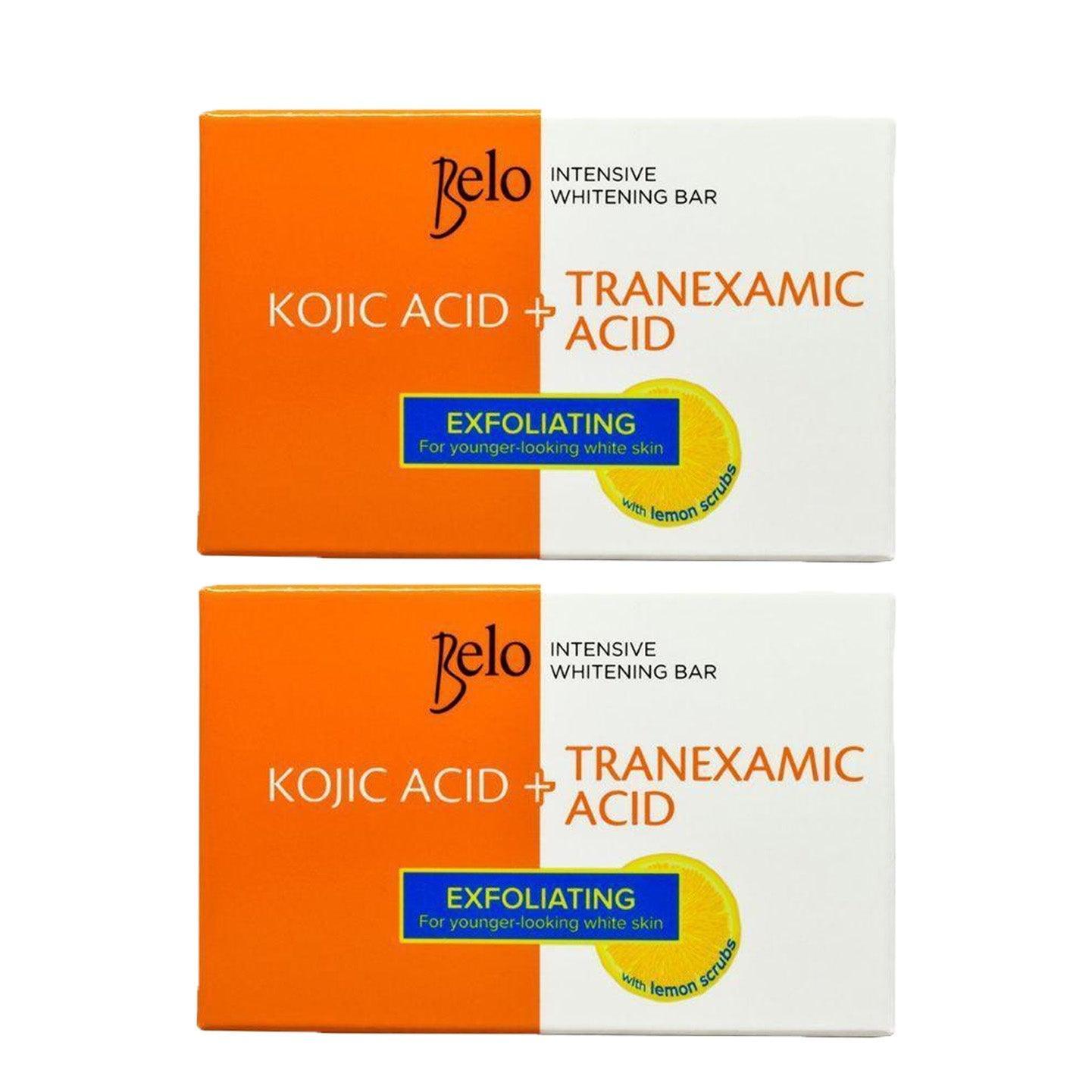 Belo Intensive Whitening Bar Exfoliating Lemon Soap - 2 × 65g (Offer) - Pinoyhyper